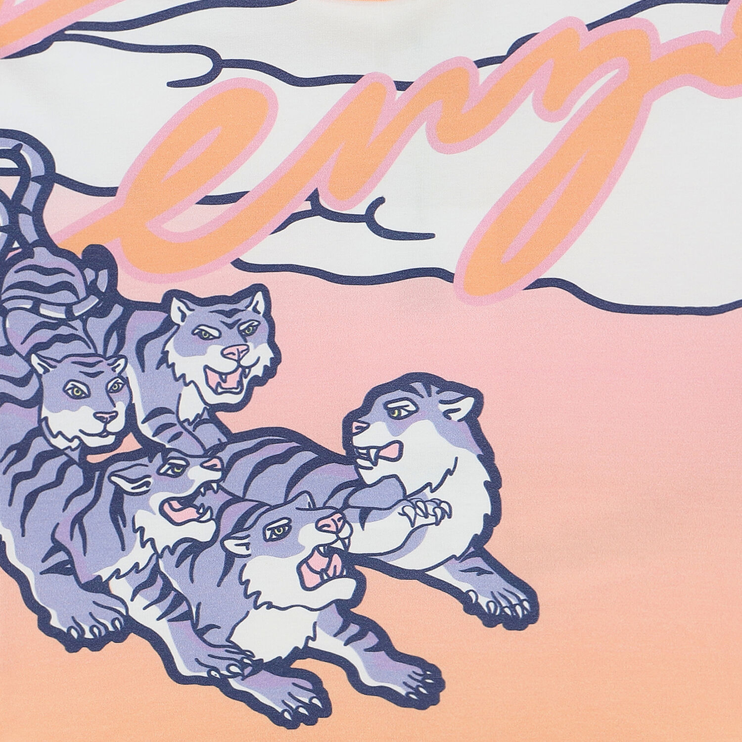 تيشيرت بشعار النمر باللون الوردى للبنات, 1, hi-res image number null