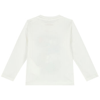 Younger Boys Ivory Long Sleeve Top