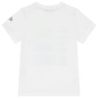 Boys White Logo T-Shirt, 1, hi-res