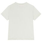 طقم شورت بنات بطبعة الزهور باللون الأبيض و البرتقالي, 1, hi-res