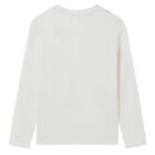 Boys Ivory Long Sleeve Top, 2, hi-res