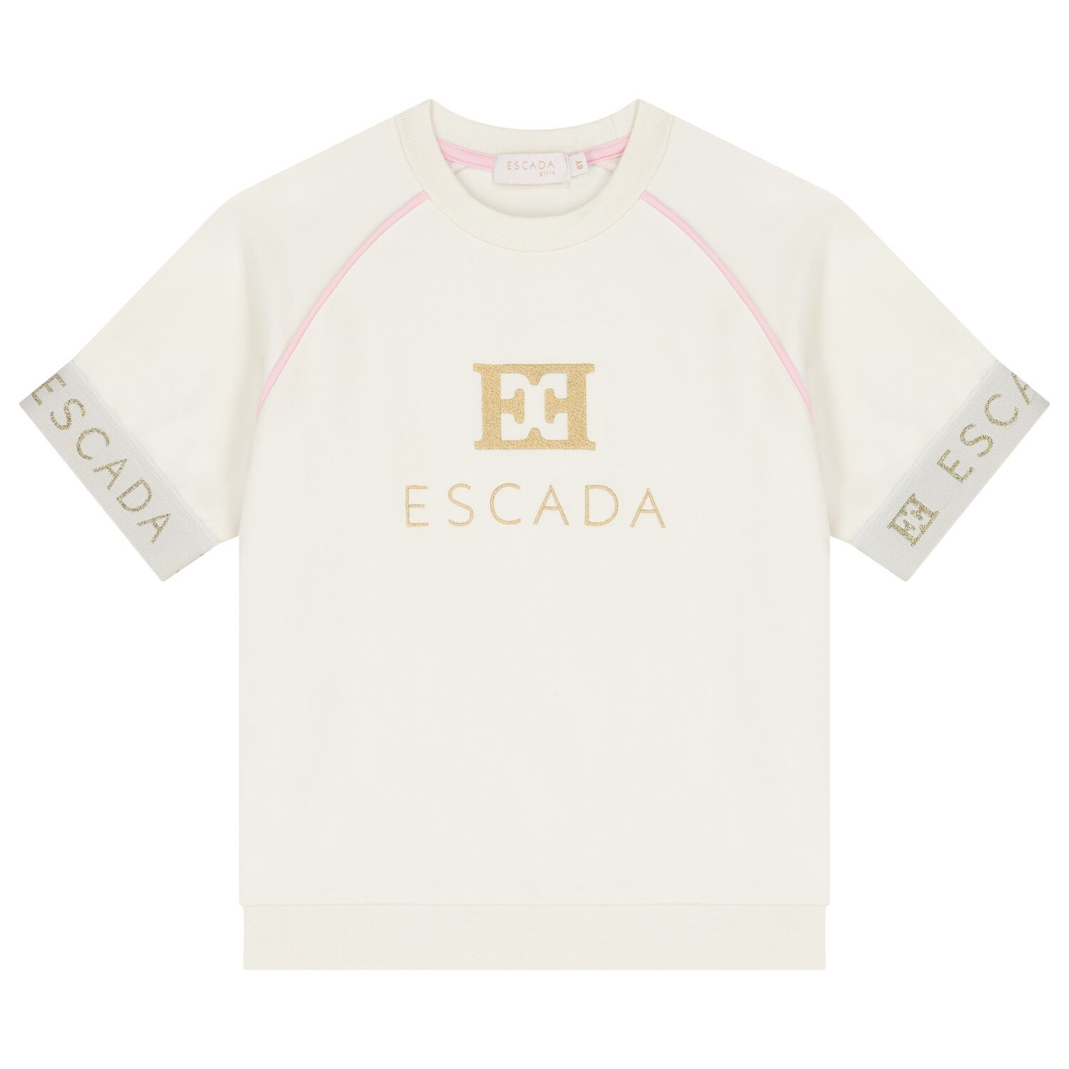 Girls Ivory Logo T-Shirt, 1, hi-res image number null
