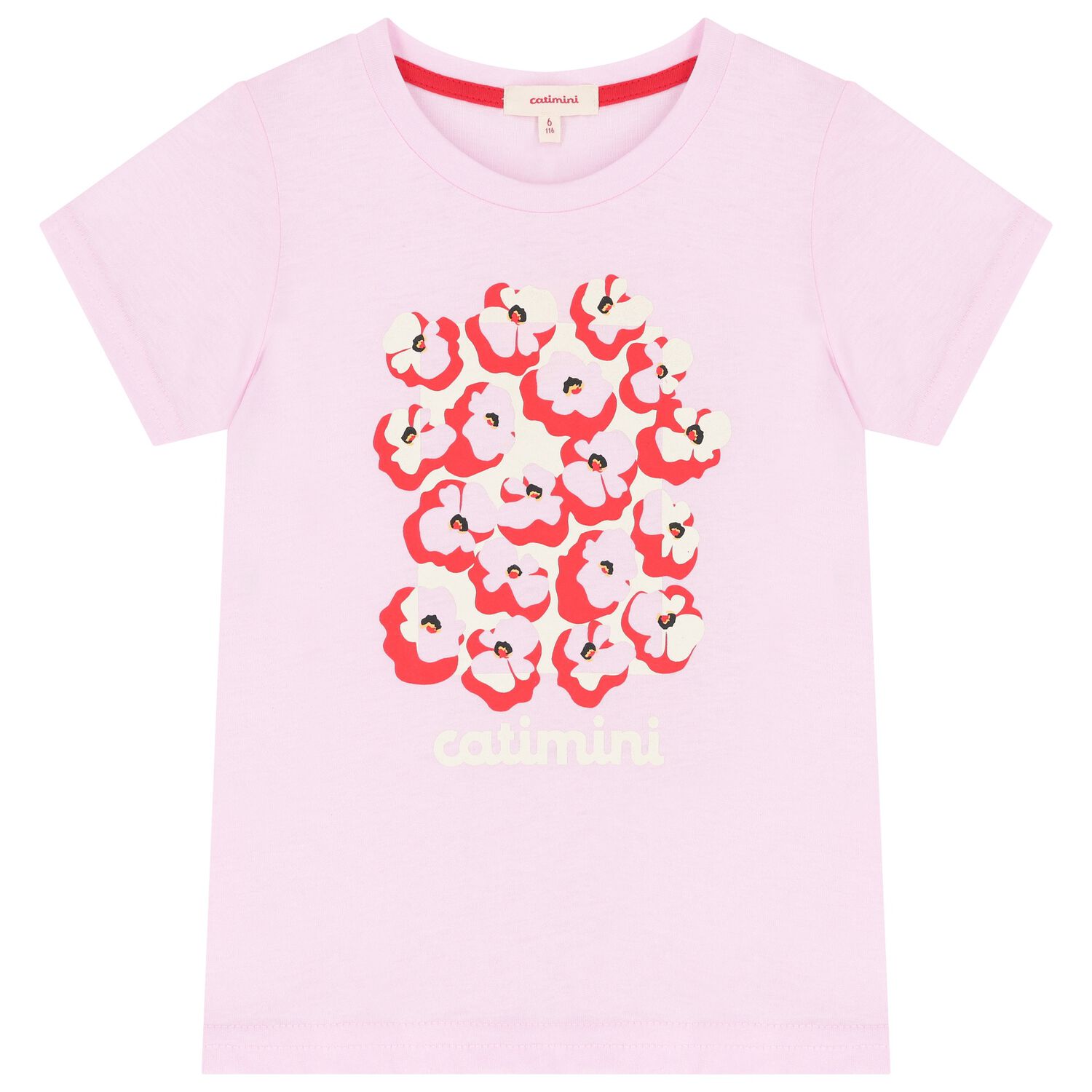 Girls Pink Floral T-Shirt, 1, hi-res image number null
