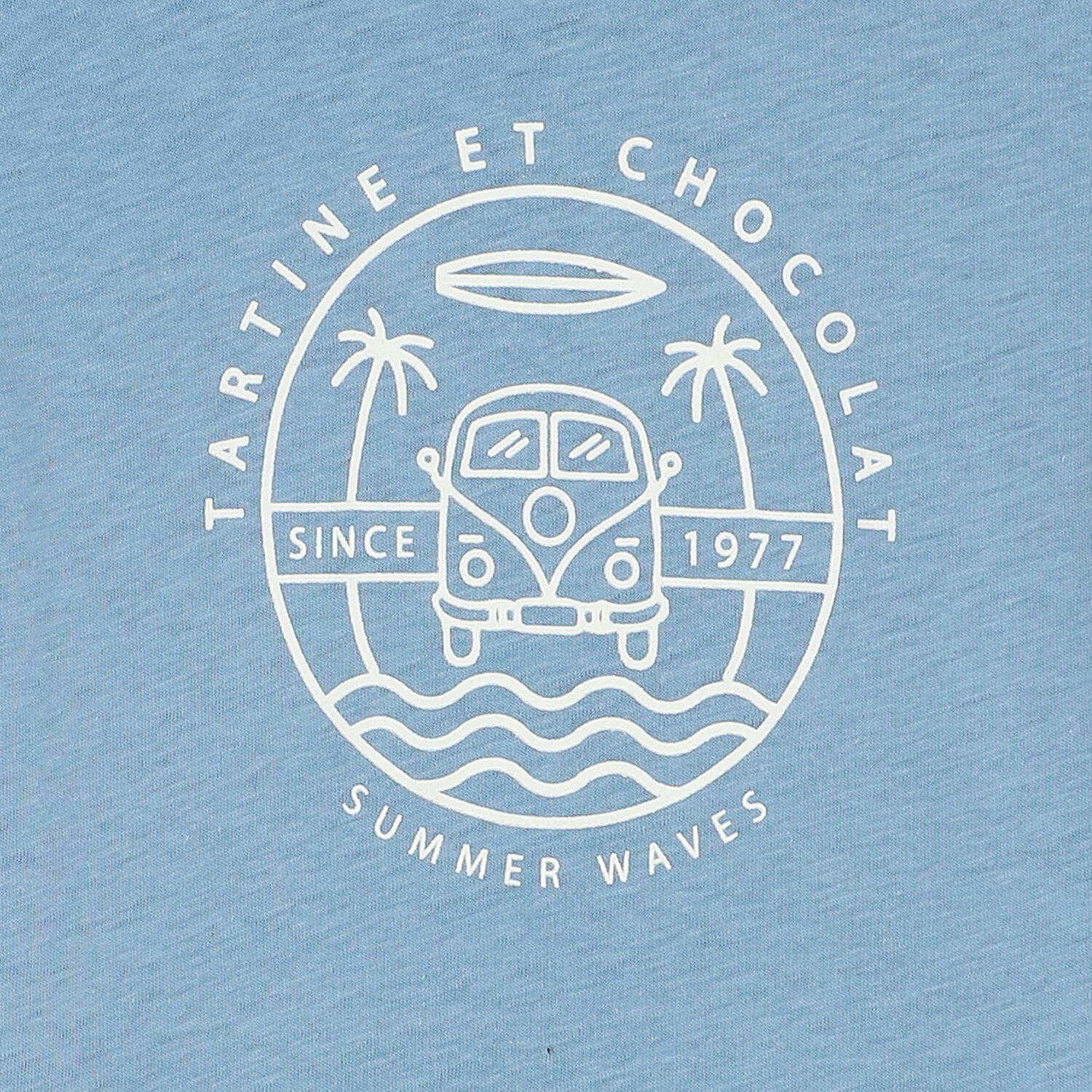 تيشيرت بالشعار باللون الأزرق للأولاد, 1, hi-res