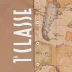 طقم شورتات للأولاد بيج اللون بشعار خريطة جغرافية, 1, hi-res