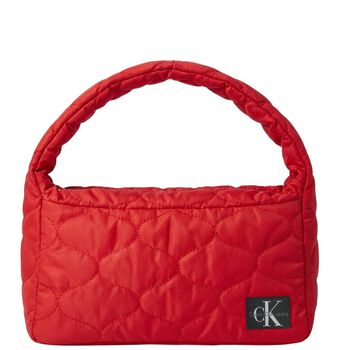 Girls Red Logo Quilted Shoulder Bag