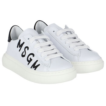 White Logo Trainers