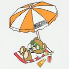 تيشيرت بشعار تيدى باللون الأبيض, 1, hi-res