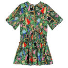 Girls Green Tropical Dress, 1, hi-res