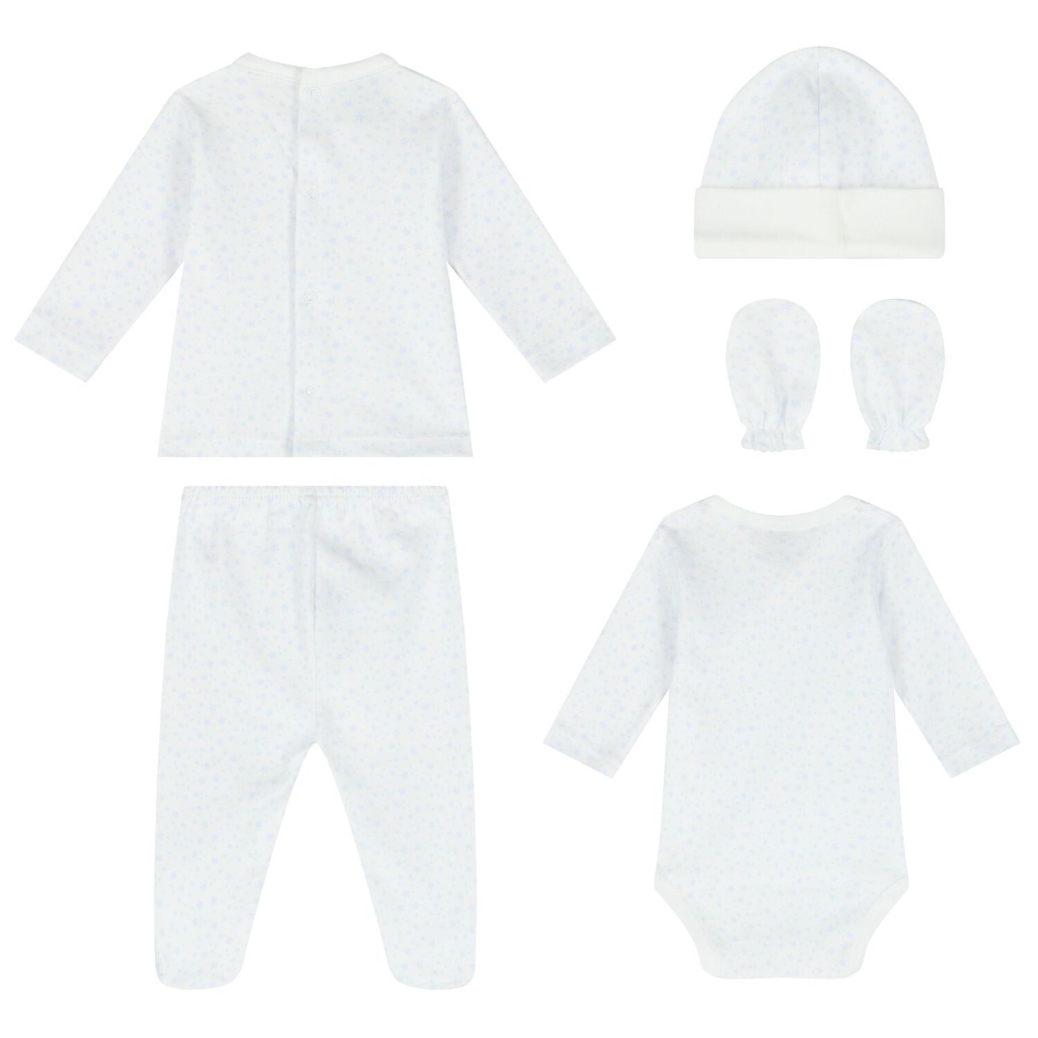 Boys White & Blue Stars Baby Gift Set, 1, hi-res image number null
