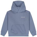 Boys Blue Logo Hooded Top, 2, hi-res