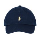 Boys Navy Blue Logo Cap, 1, hi-res