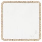 بطانية زهرية مكشكشة باللون العاجي للبنات, 1, hi-res