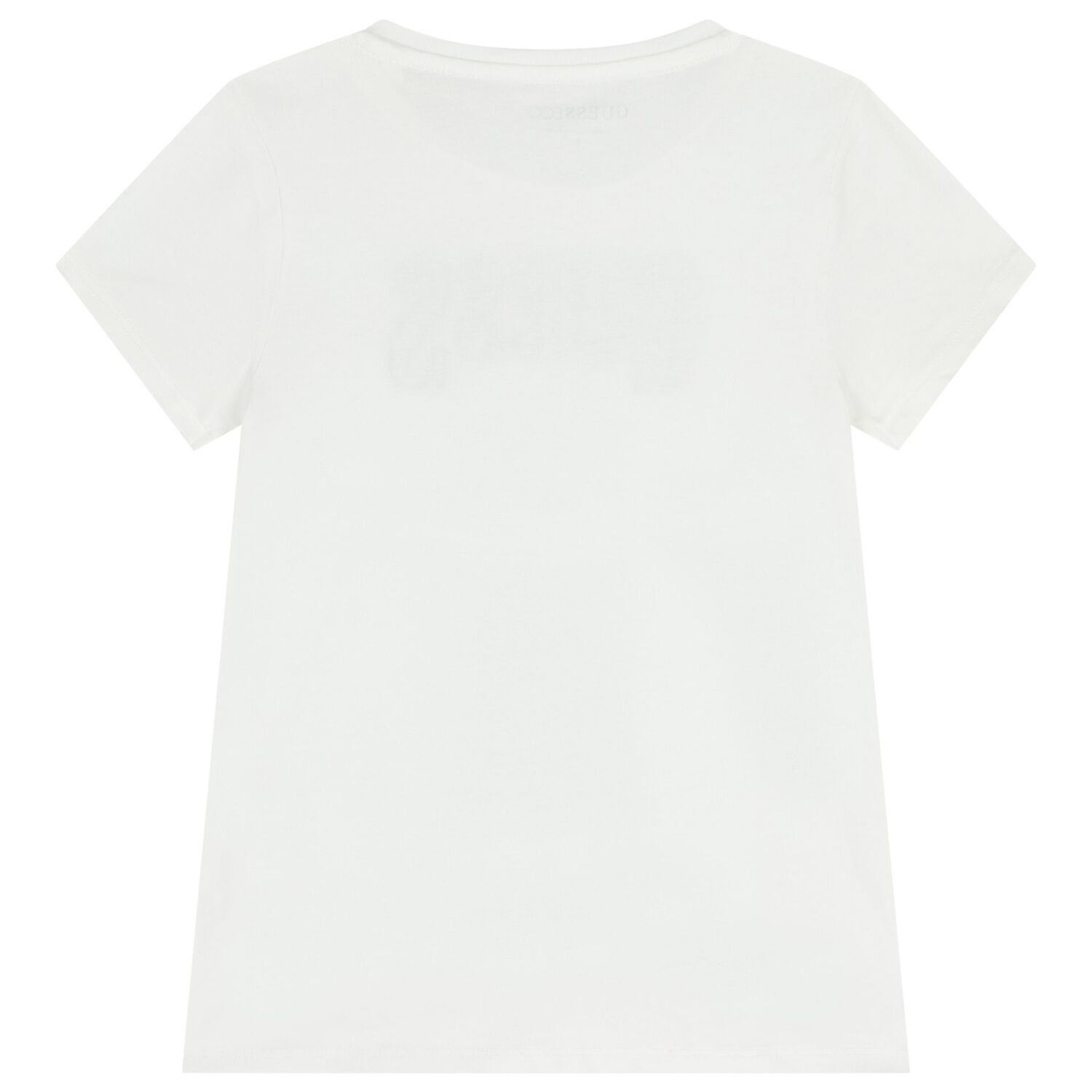 Girls White Teddy Bear Logo T-Shirt, 1, hi-res
