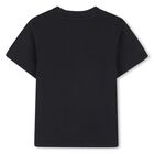 Boys Black Logo T-Shirt, 1, hi-res