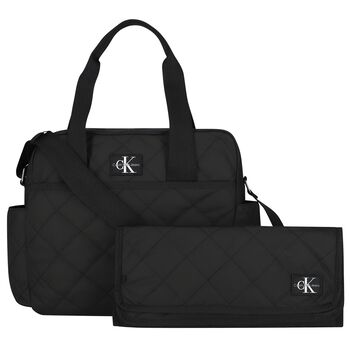 Black Logo Baby Changing Bag