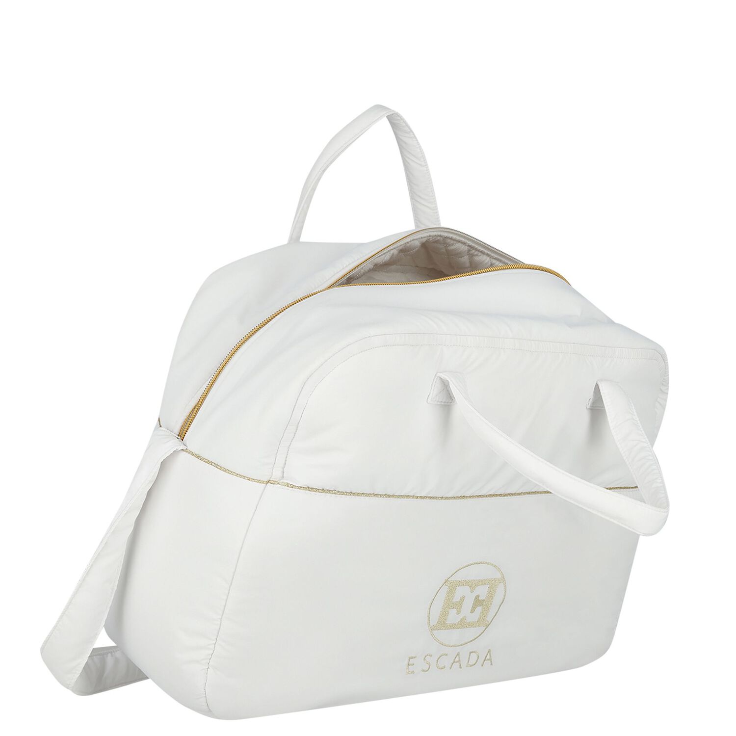 Baby Girls White Logo Changing Bag, 1, hi-res