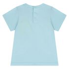 طقم شورت بطبعة حقيبة باللون الأزرق و الأبيض, 2, hi-res