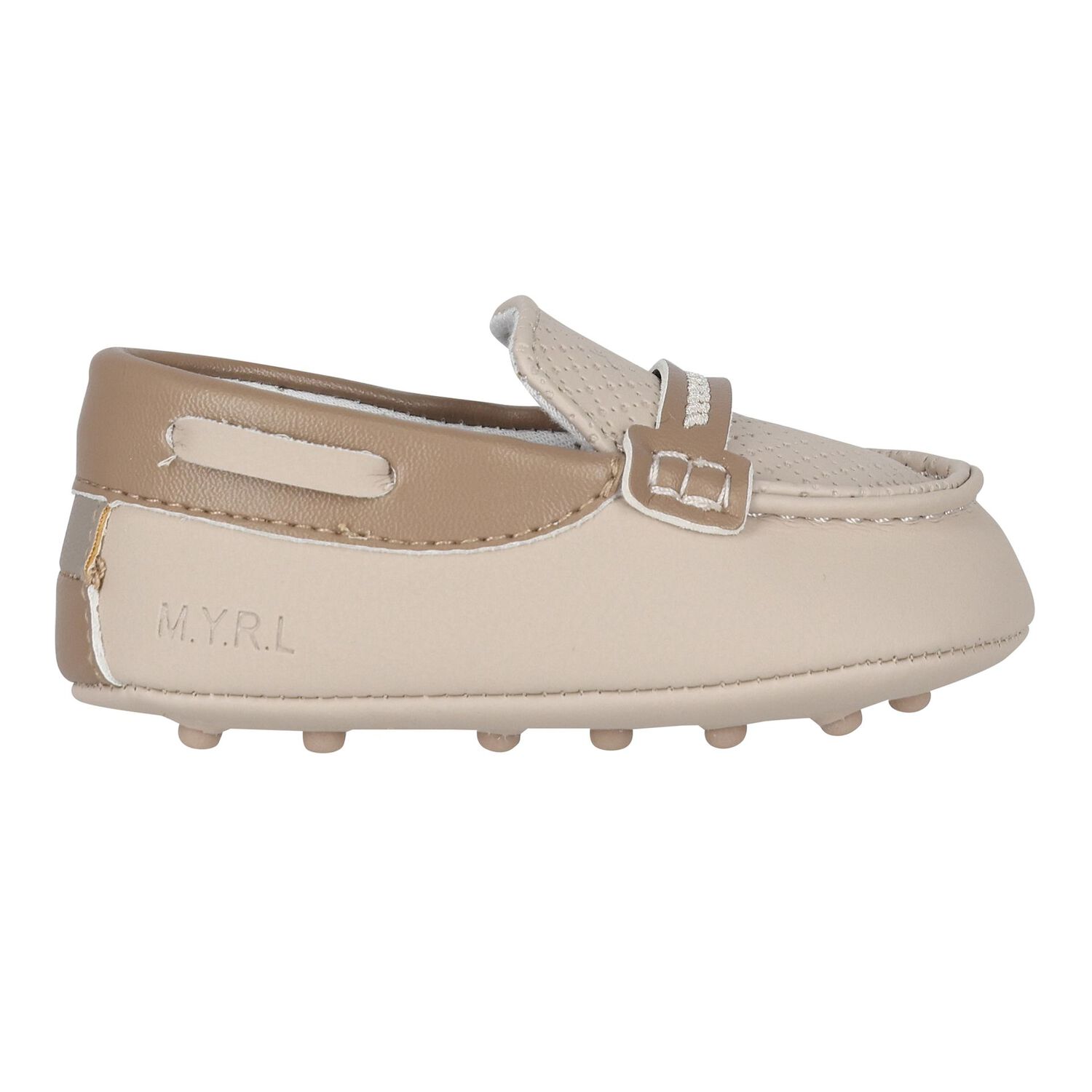 Baby Boys Beige Moccasins, 1, hi-res image number null