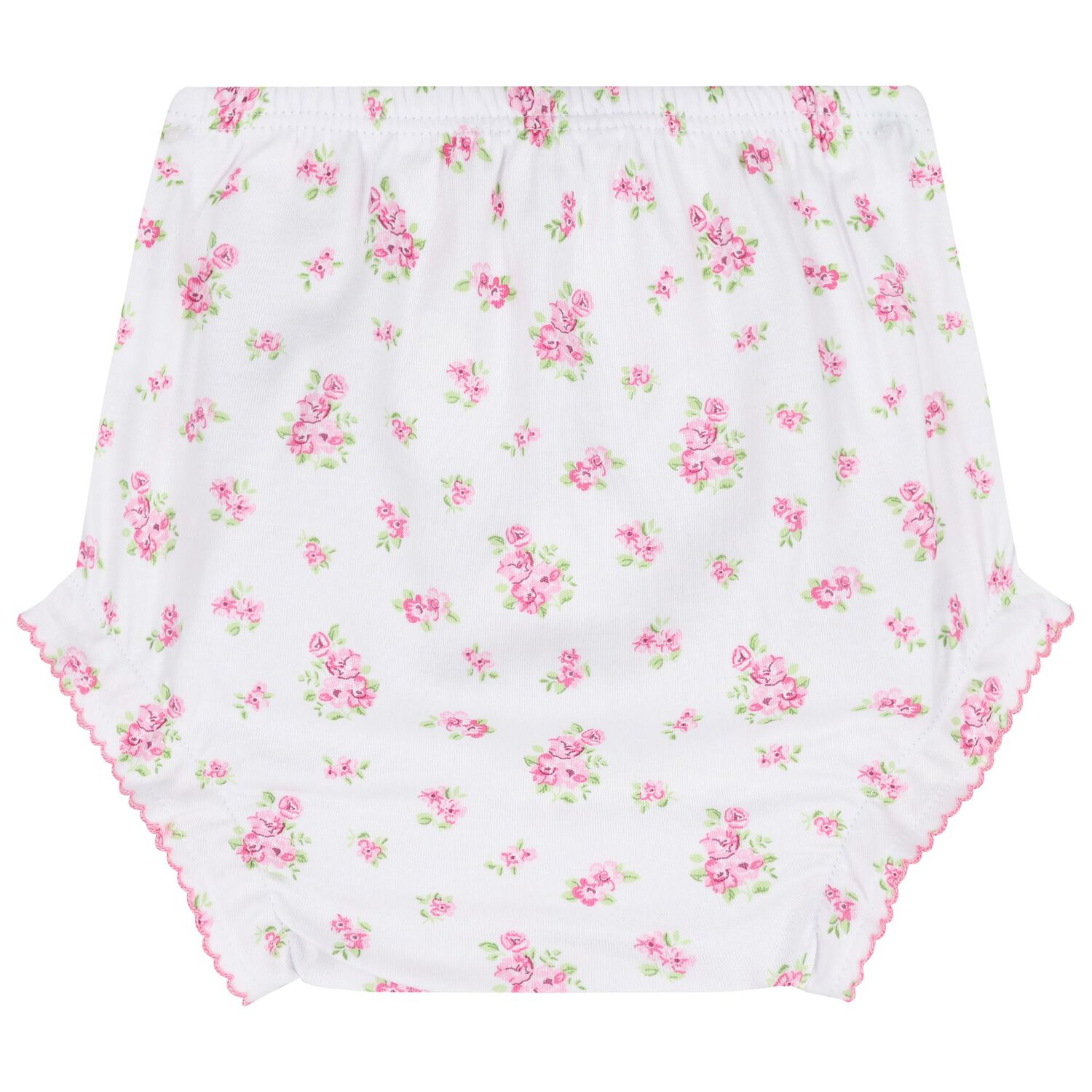 طقم فستان للبنات الصغار مزين بالورود والزهور باللون الأبيض والوردي, 1, hi-res