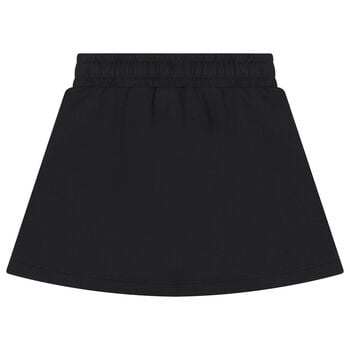 Girls Black Logo Skirt