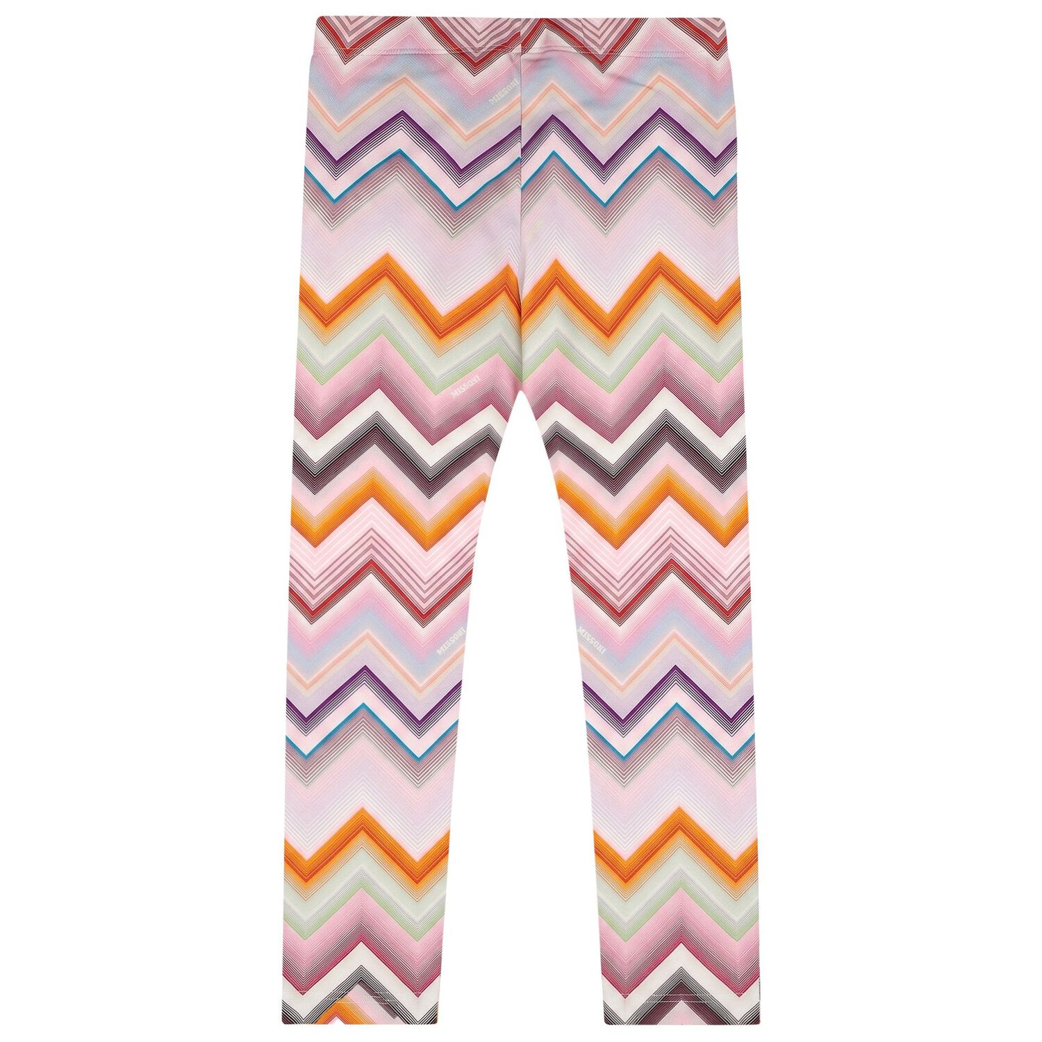 Girls Pink Zig Zag Leggings, 1, hi-res