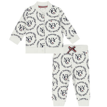Baby Boys Ivory Logo Tracksuit