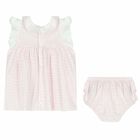 Baby Girls Pink & White Dress Set, 1, hi-res