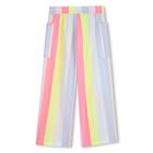 Girls Multi-Coloured Stripes Trousers, 1, hi-res
