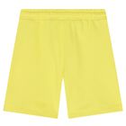 Boys Yellow Logo Shorts, 1, hi-res