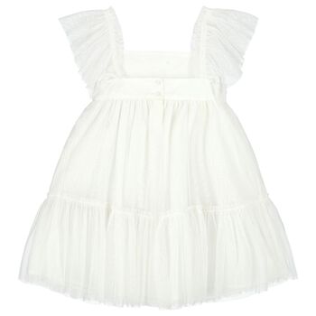 Girls White Tulle Dress