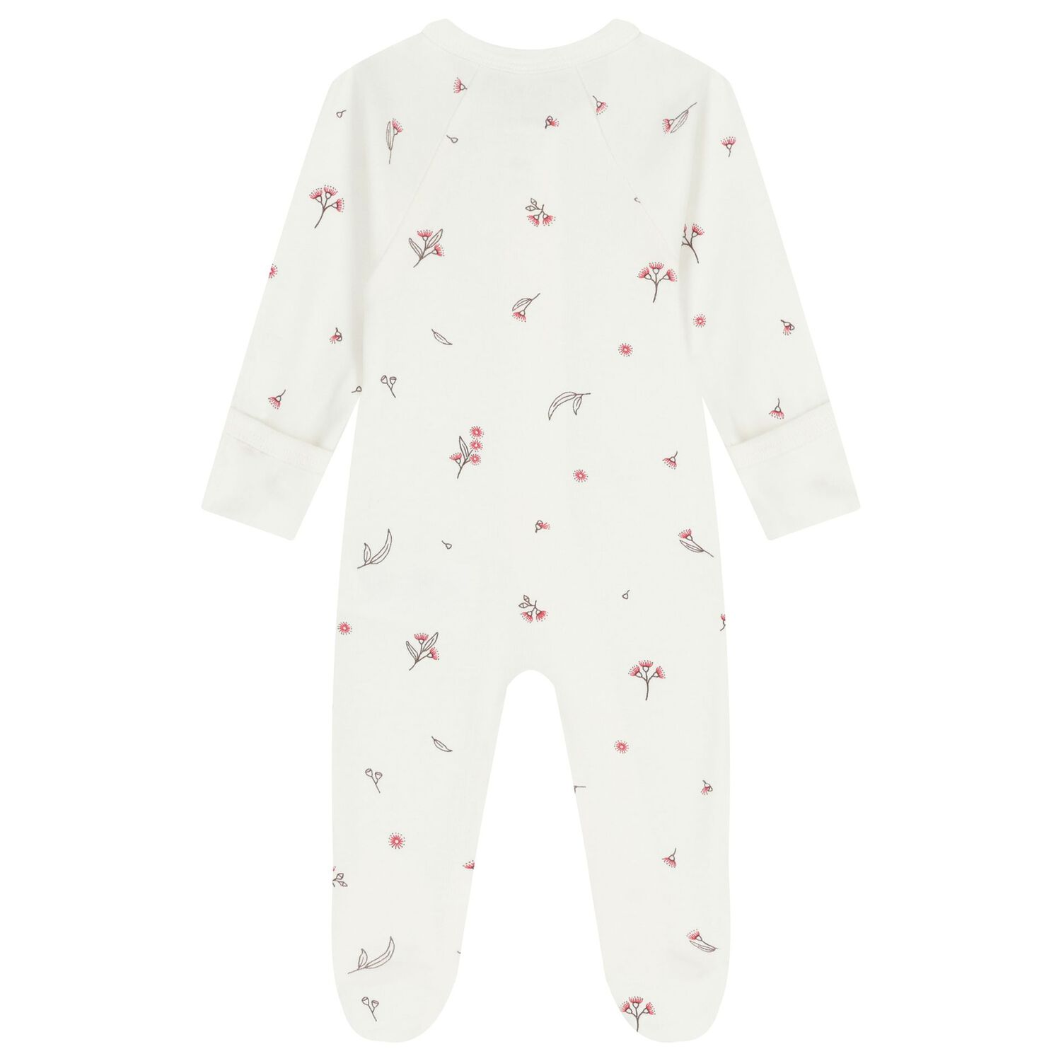 Baby Girls White & Pink Babygrows ( 4 Pack ), 4, hi-res image number null