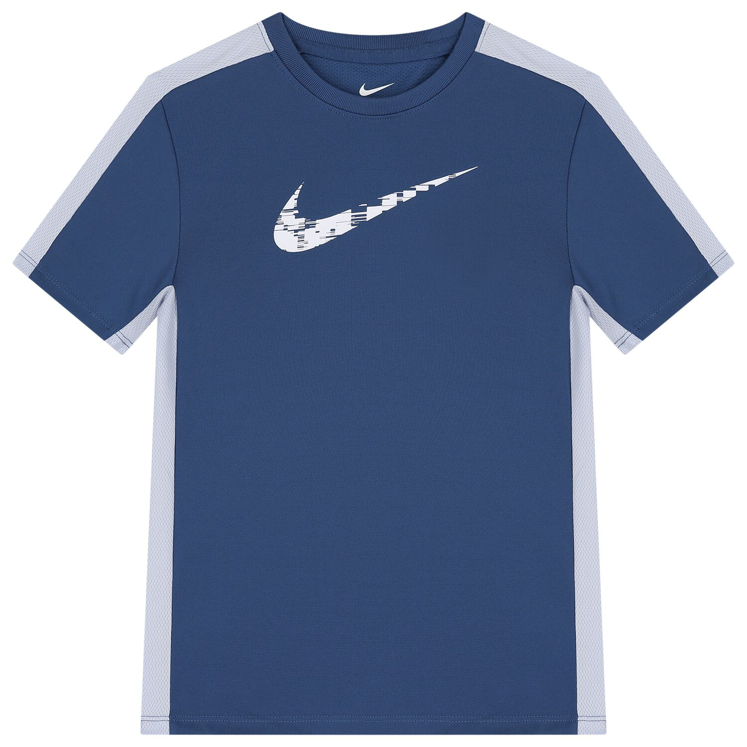 تيشيرت للأولاد أزرق اللون بشعار Dri-Fit, 2, hi-res
