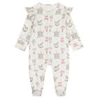 طقم هدايا ملابس أطفال وردي وأبيض للبنات الصغيرات بتصميم دوامة الخيل ومنطاد الهواء الساخن, 1, hi-res