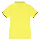 Boys Yellow Logo Polo Shirt, 2, hi-res