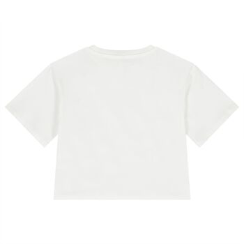 Girls White Logo T-Shirt