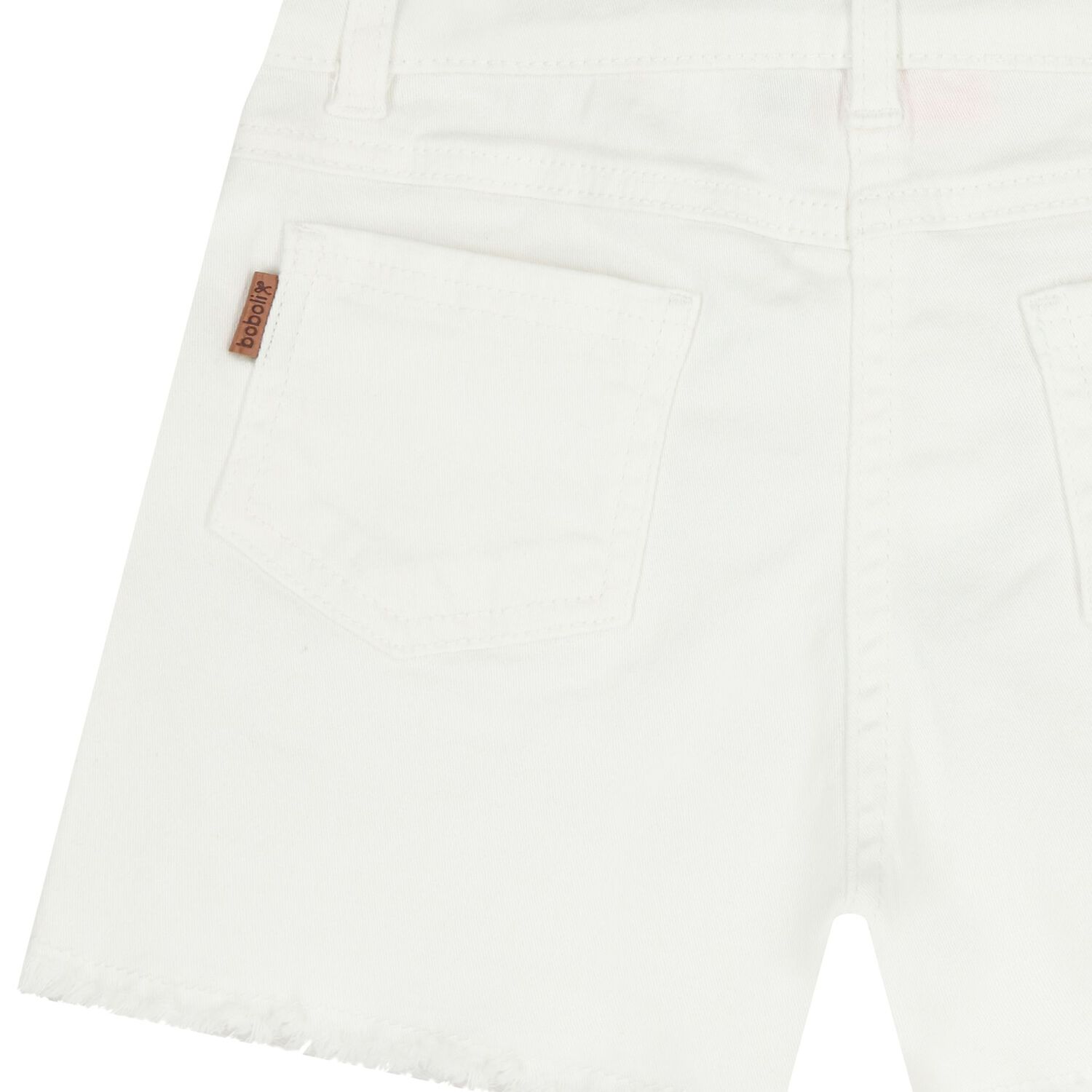 Girls White Shorts, 1, hi-res