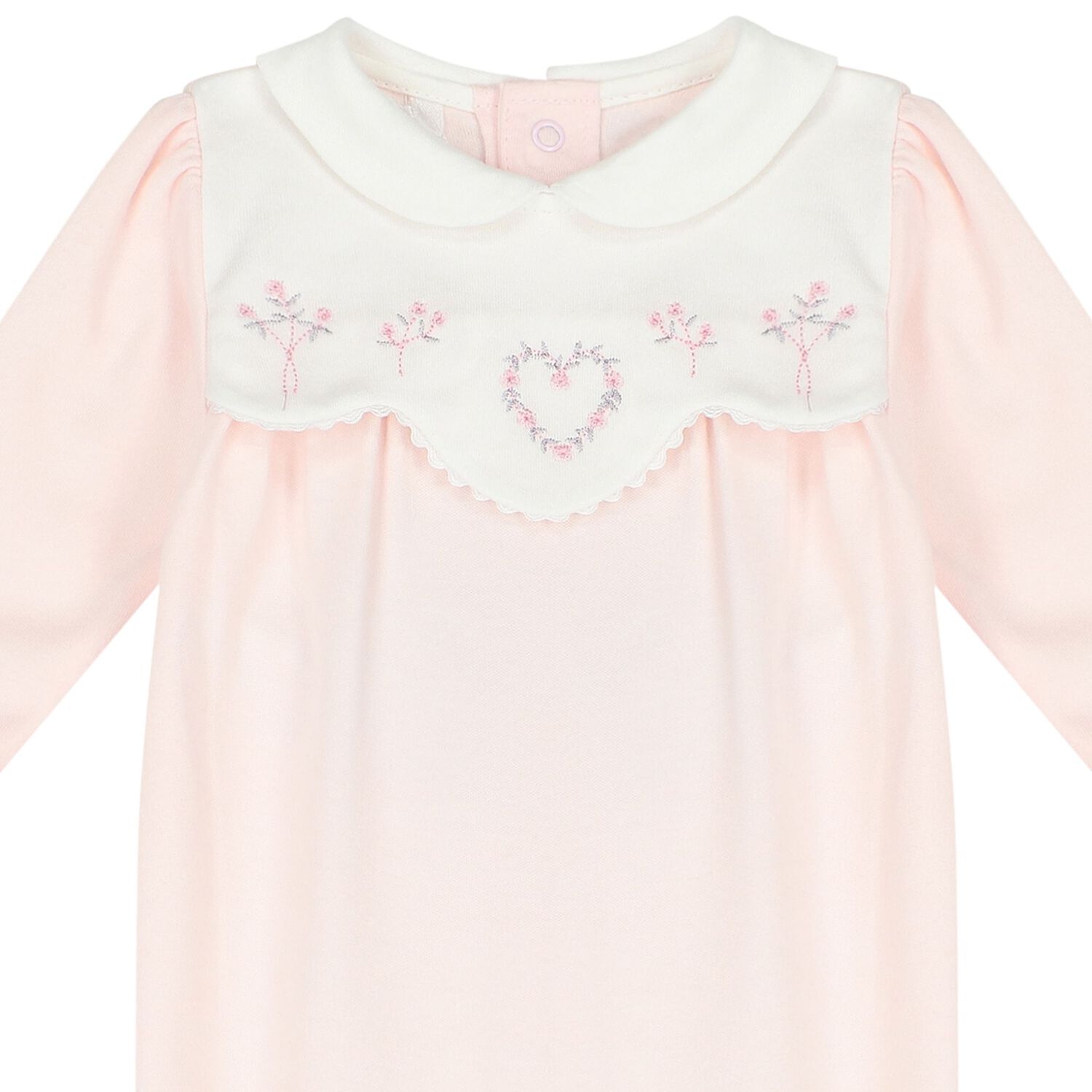 طقم بنات أفرول وقبعة قطن باللون الوردي, 1, hi-res