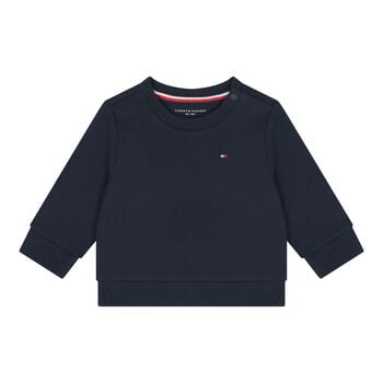 Baby Boys Navy Blue Logo Sweatshirt