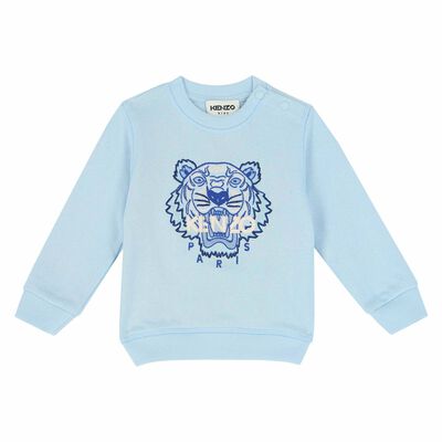 Younger Boys Blue Tiger Sweatshirt