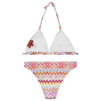 Girls Multi-Coloured Zig Zag Bikini