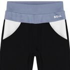 Boys Black Logo Joggers, 1, hi-res