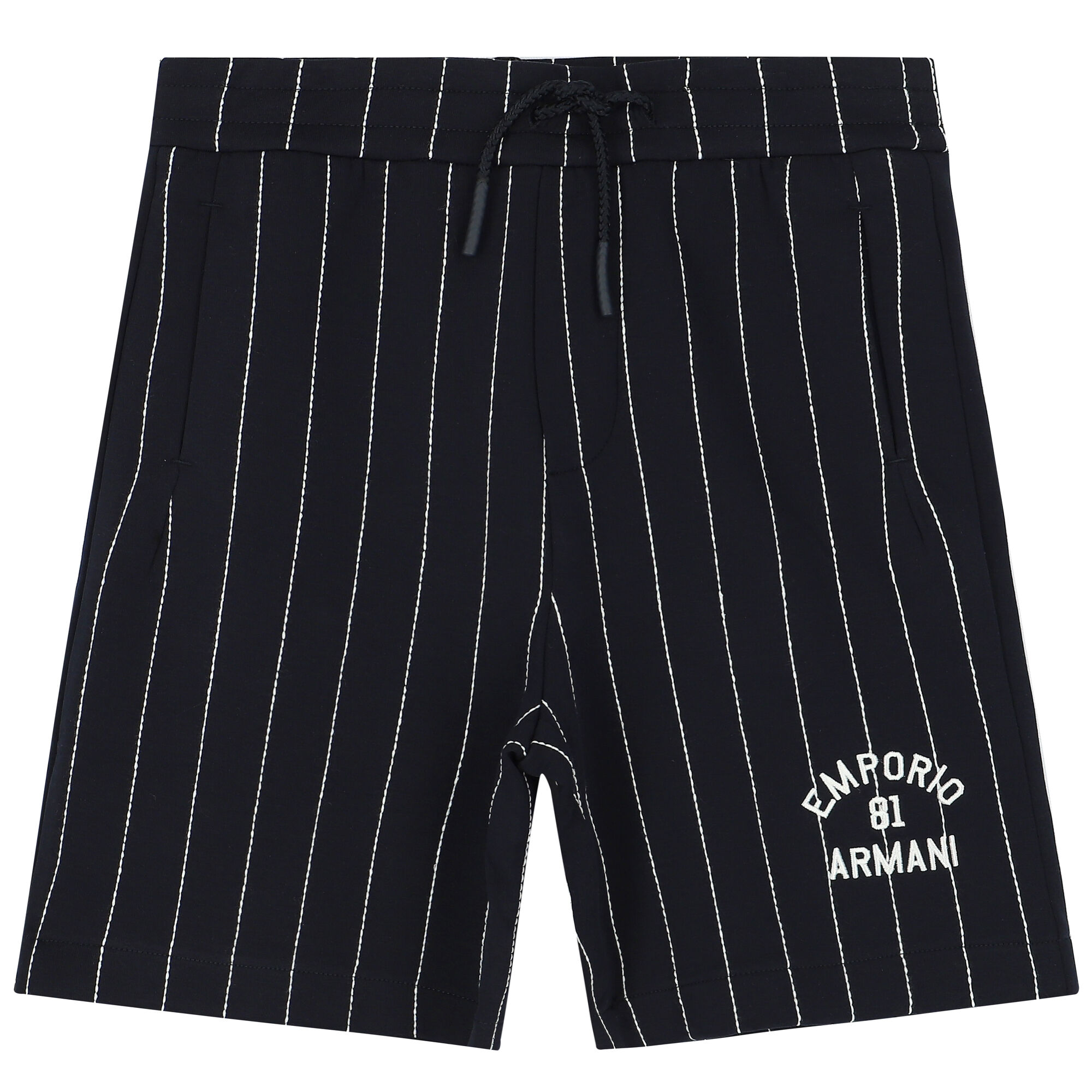 Emporio Armani Boys Navy Blue Logo Shorts Junior Couture UAE