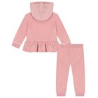 Baby Girls Pink Logo Tracksuit, 1, hi-res