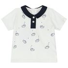 طقم شورت أولاد باللون الأبيض والكحلى, 1, hi-res