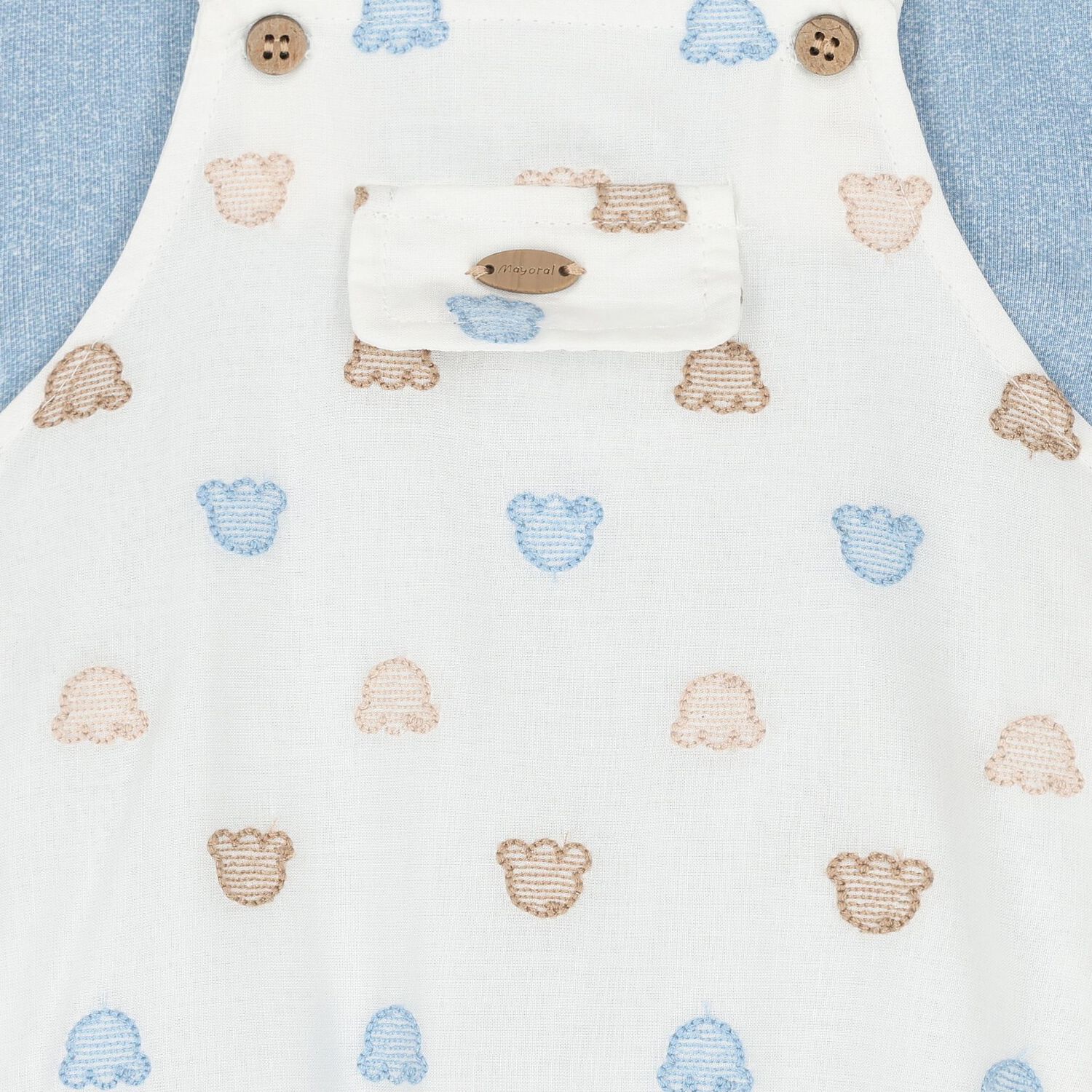 طقم دنجرى اولاد باللون الازرق والعاحى , 1, hi-res