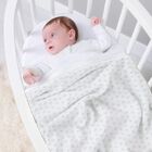 بطانية بشعار تيدي باللون الأبيض و الرمادي, 1, hi-res