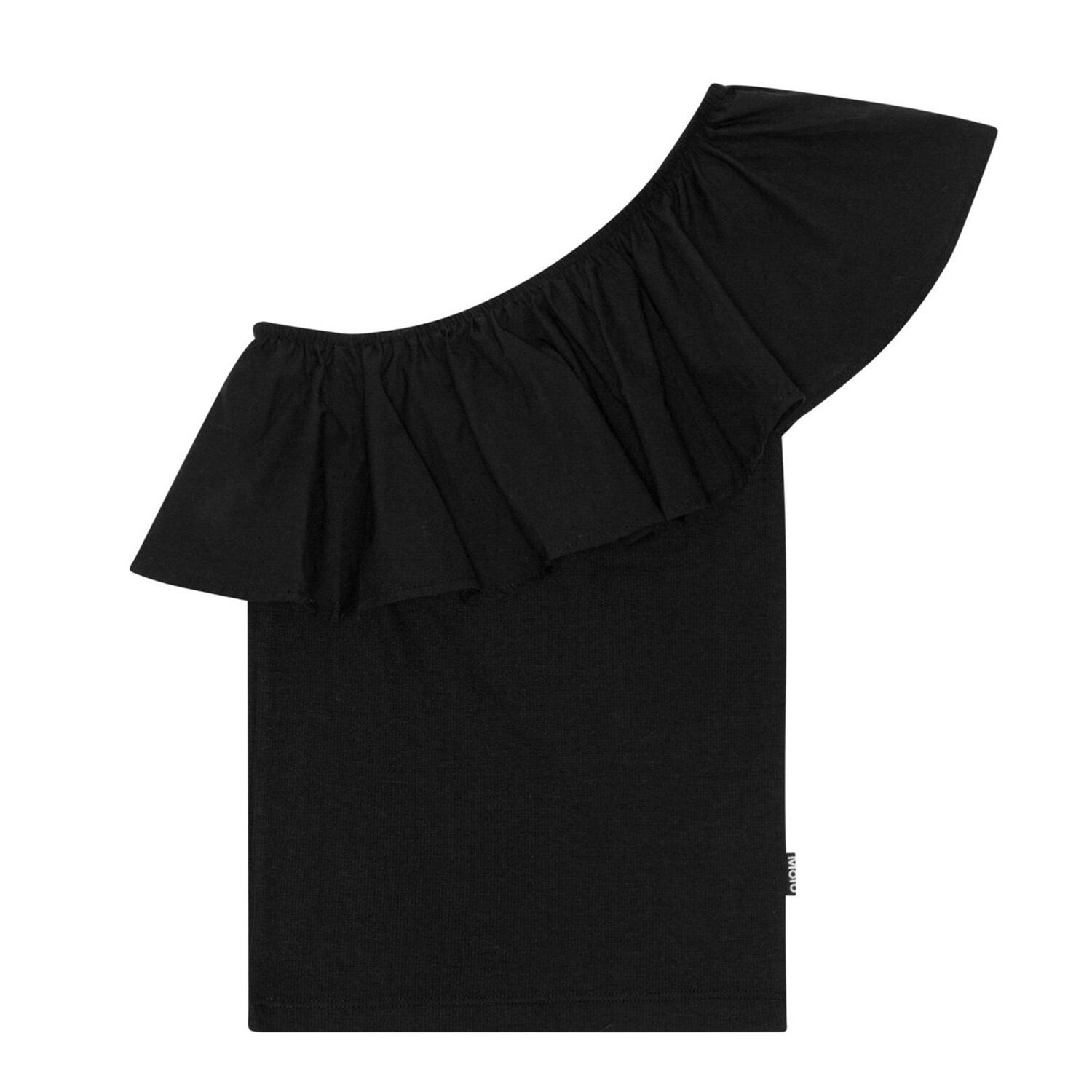 Girls Black Ruffle Rebecca Top, 4, hi-res image number null
