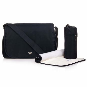 Navy Blue Logo Baby Changing Bag