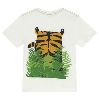 Boys Ivory Tiger T-Shirt